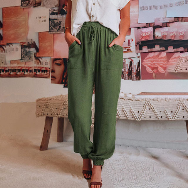 Kaeli – Pantalons Élegants à Cordon