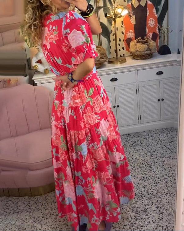 Floriana - Robe Florale Vibrante
